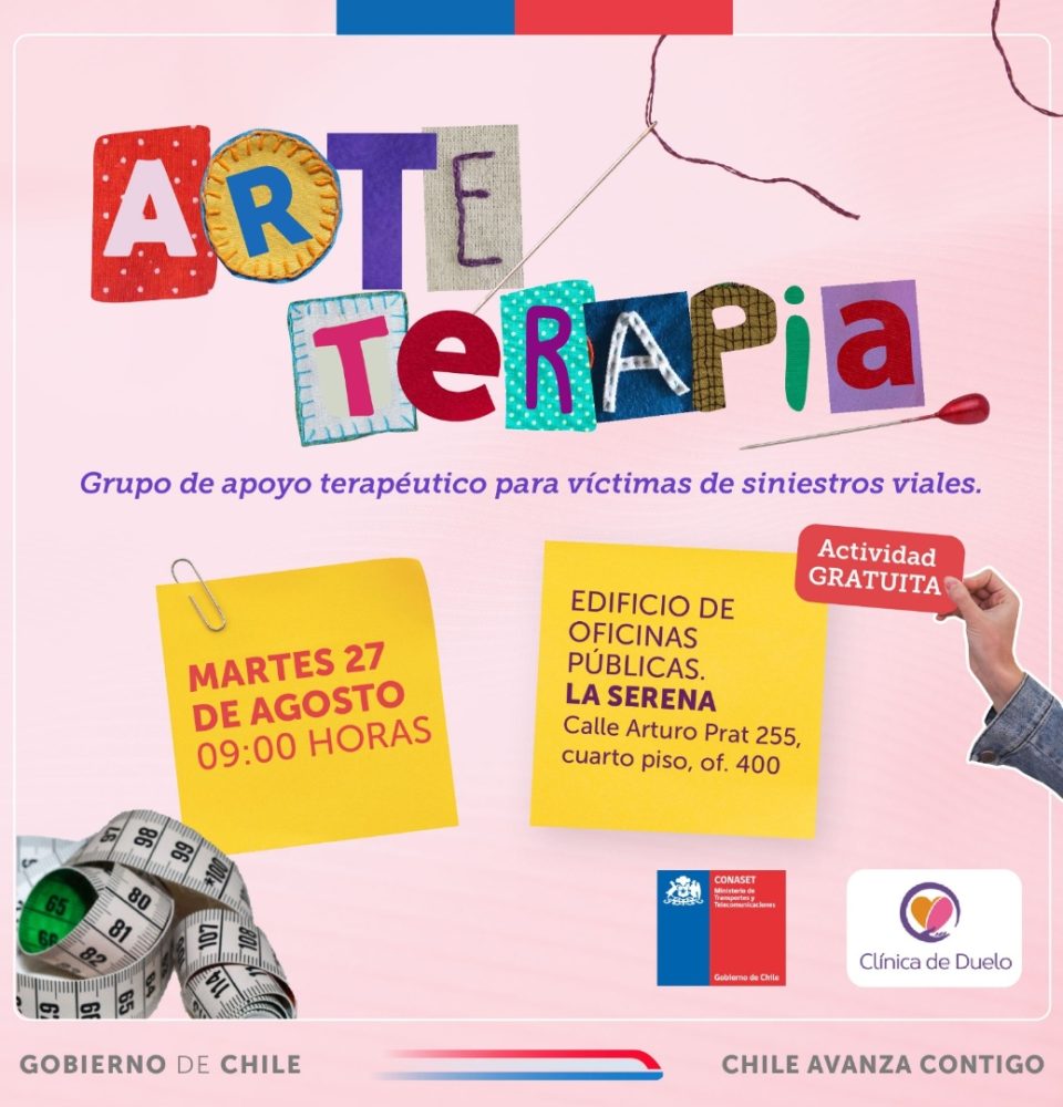 Únete a una Jornada de Arteterapia en La Serena: Recuerda y Honra a las Víctimas de Siniestros Viales