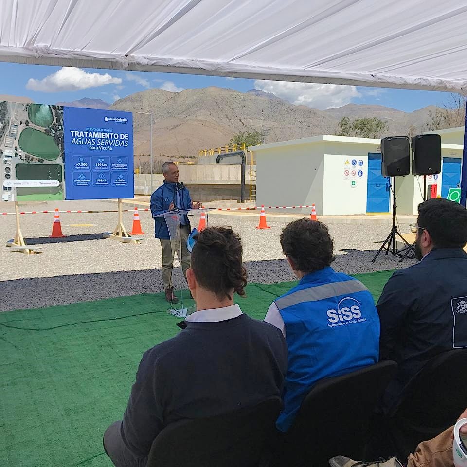 Aguas del Valle inaugura moderna planta de tratamiento de aguas servidas para Vicuña